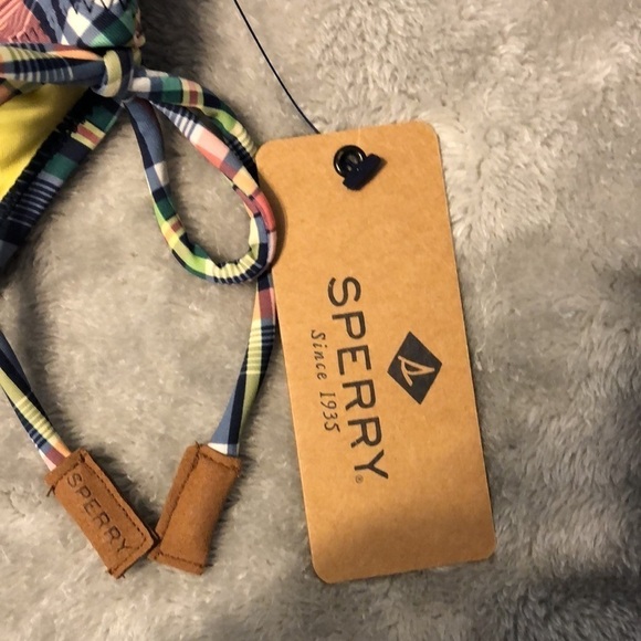 Sperry Bikini Bottom Plaid NEW M - Picture 4 of 6
